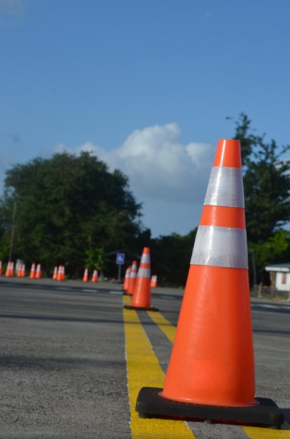 Mastering parking with cones on the road