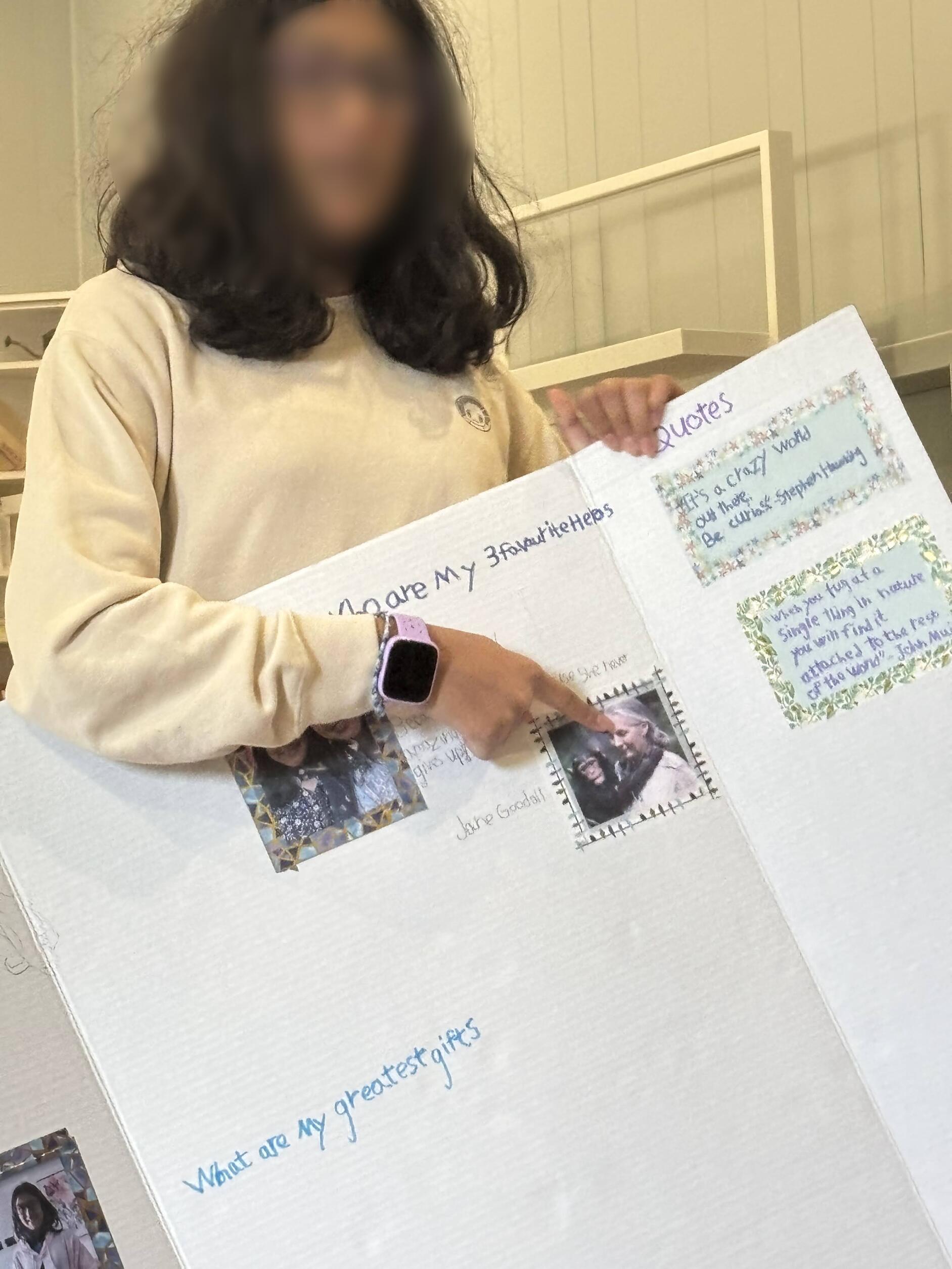 Children working on presentations