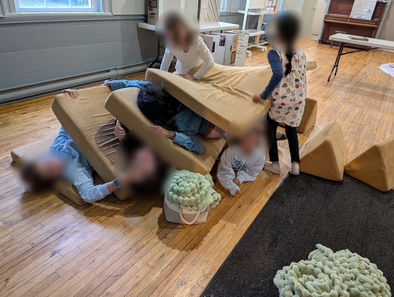 Playing with the nugget couch