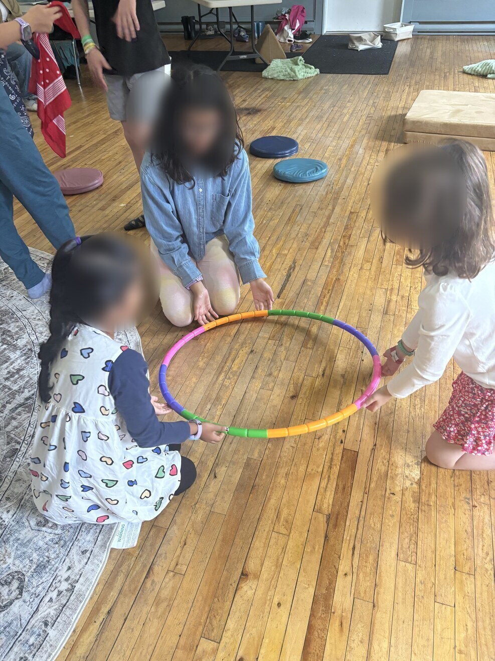 hula hoop team building game