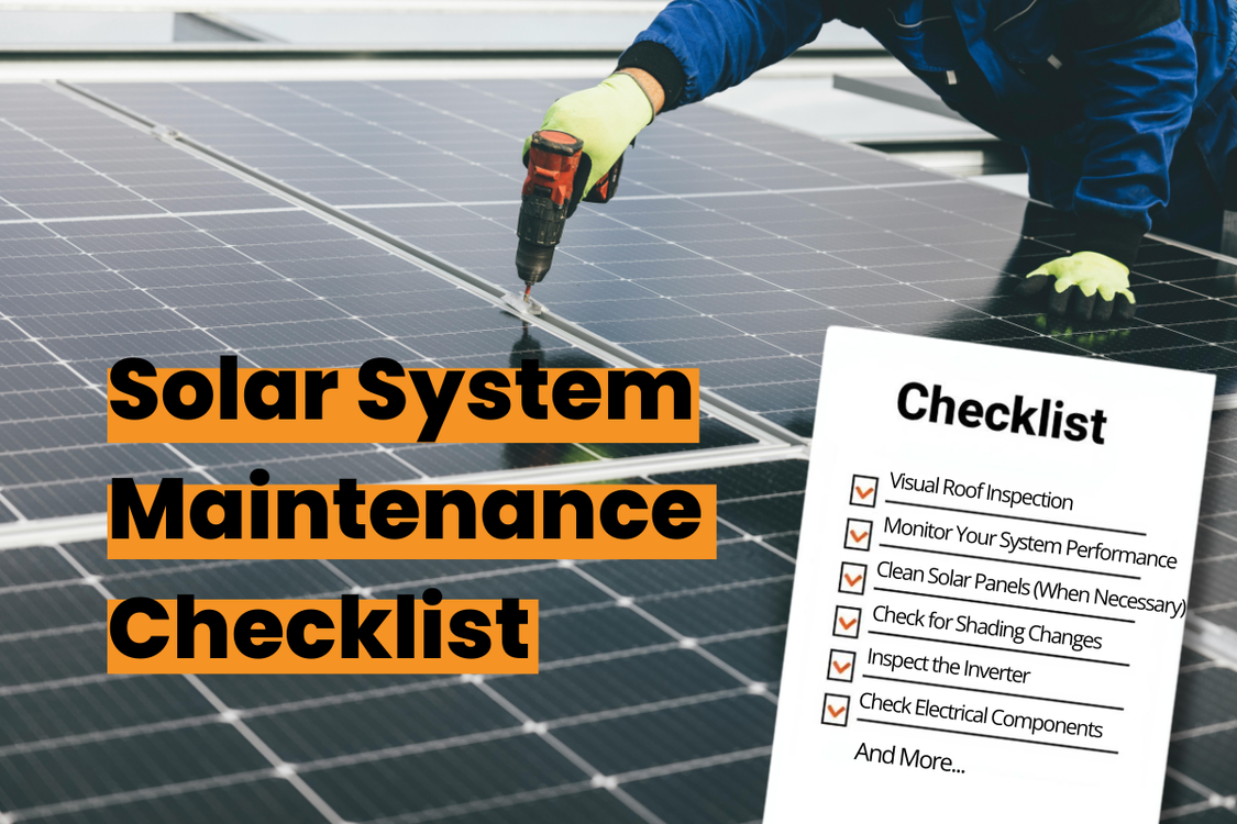 Solar System Maintenance Checklist