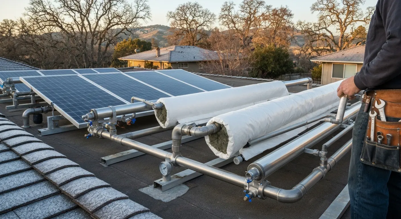 Solar system winterization