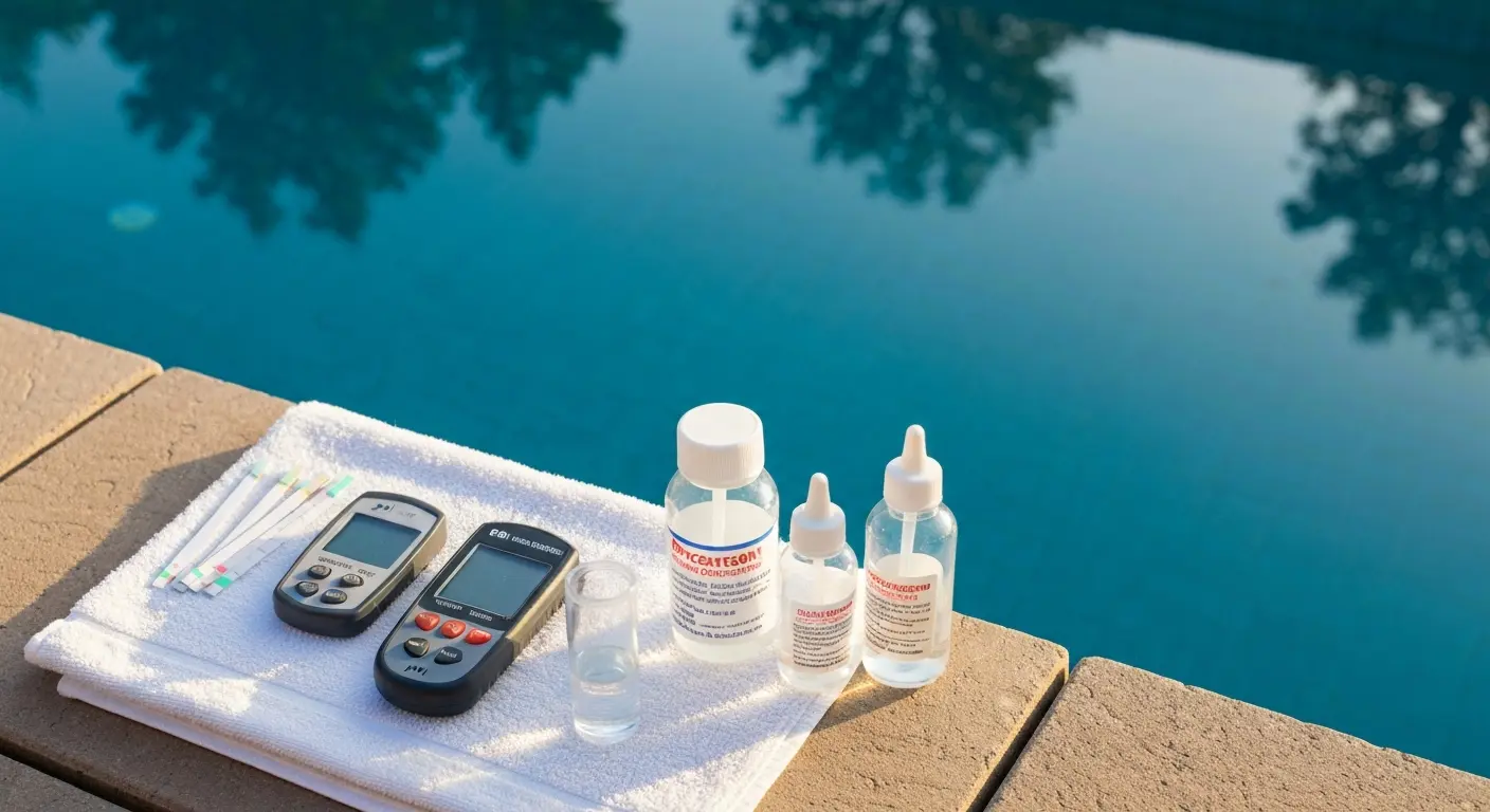 Water chemistry testing for pools