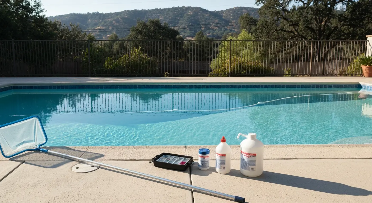 Weekly pool cleaning service