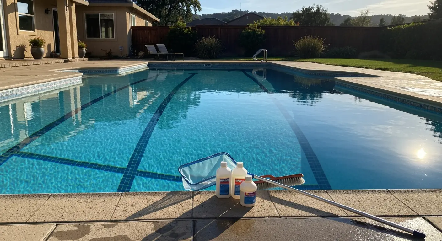 Weekly pool cleaning service