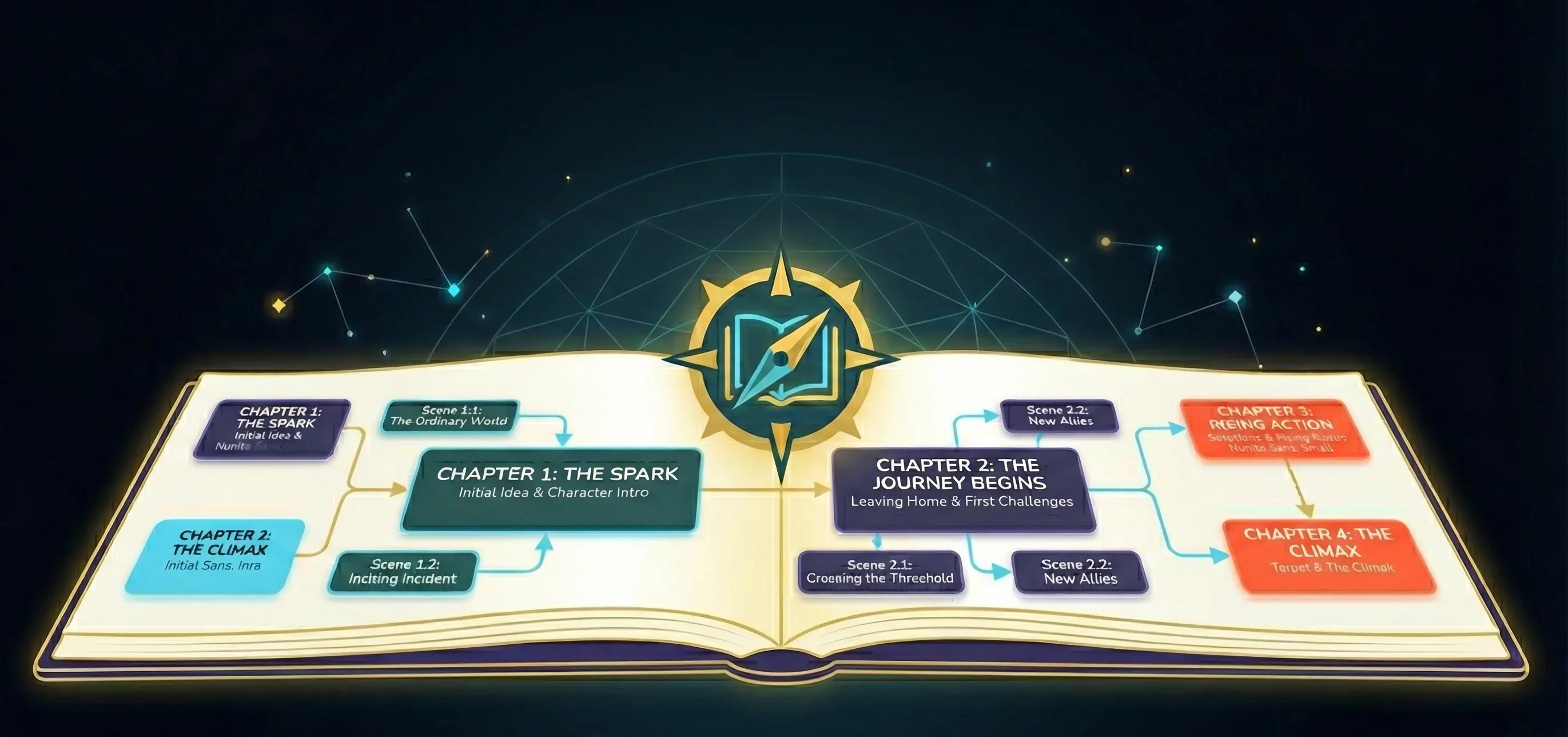 Book Structure Mapping Visual