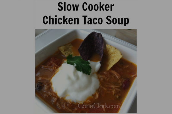 Slow Cooker Chicken Taco Soup Recipe