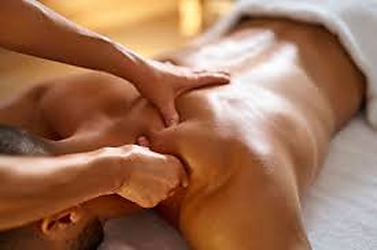 Deep tissue back massage to release stubborn tension