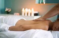 Relaxing back massage at M Theory Wellness