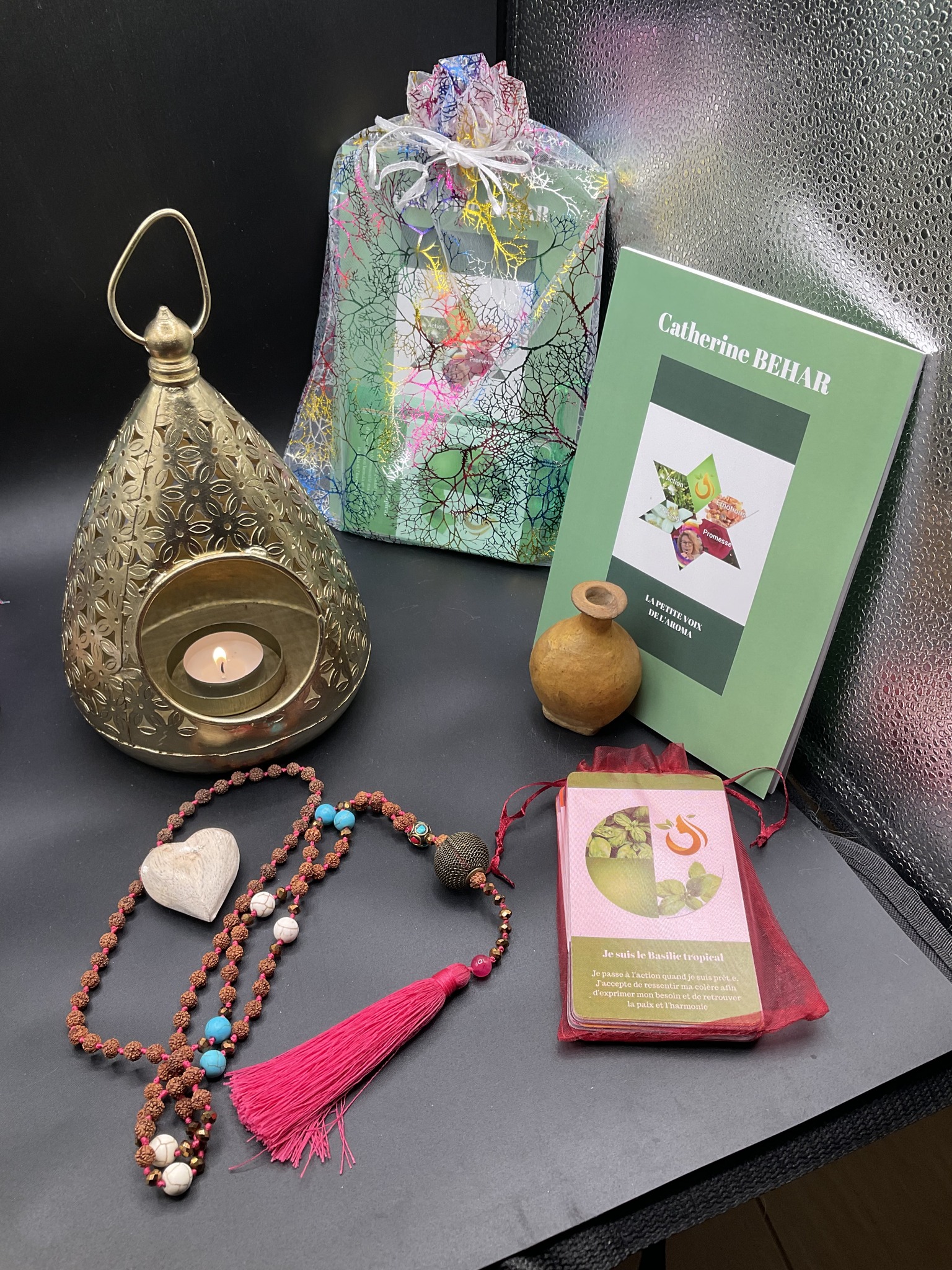 olfacto, aroma, huiles essentielles, jeu, oracle, cartes, livret, Catherine Behar