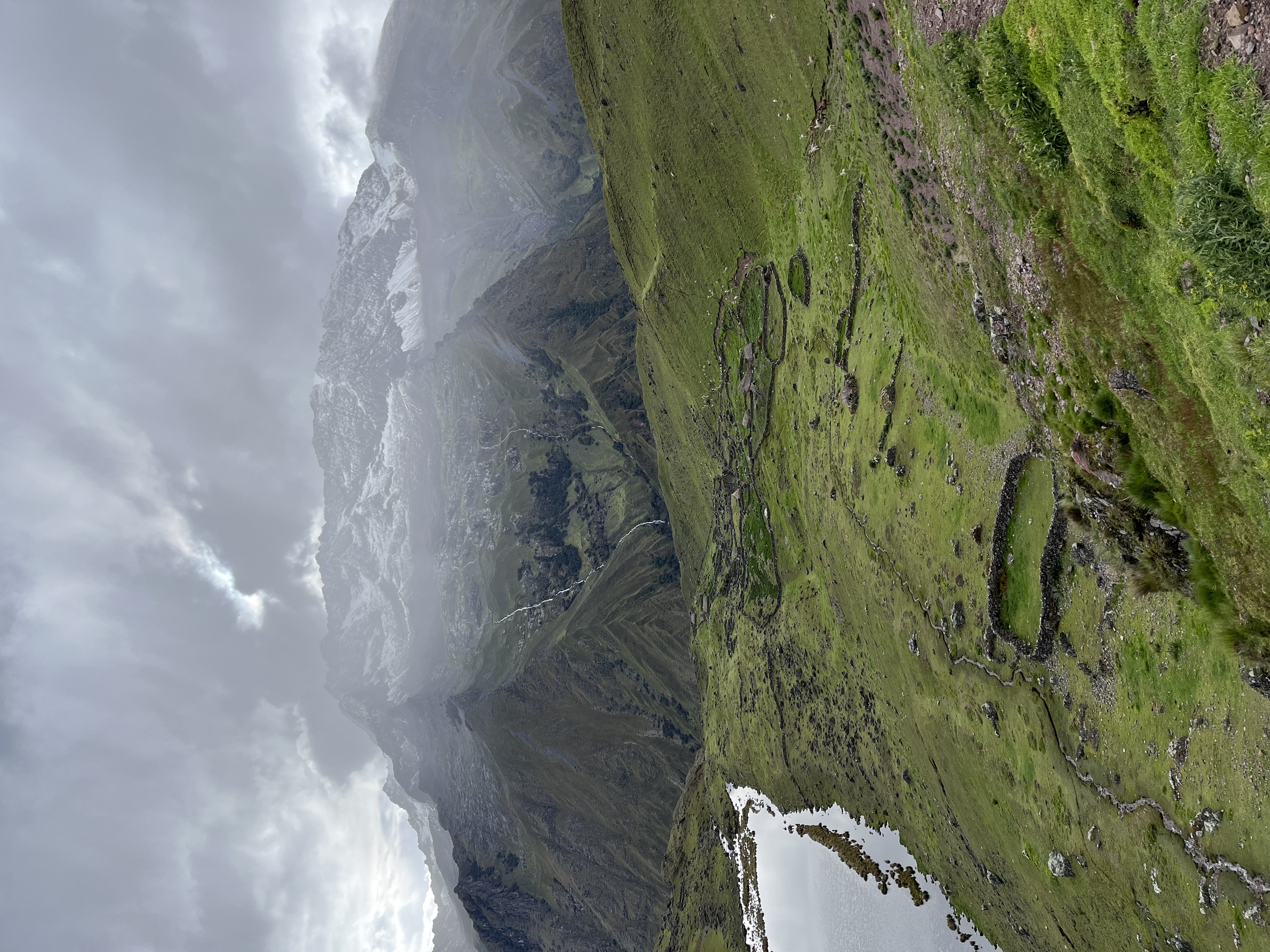 Serene mountain vista