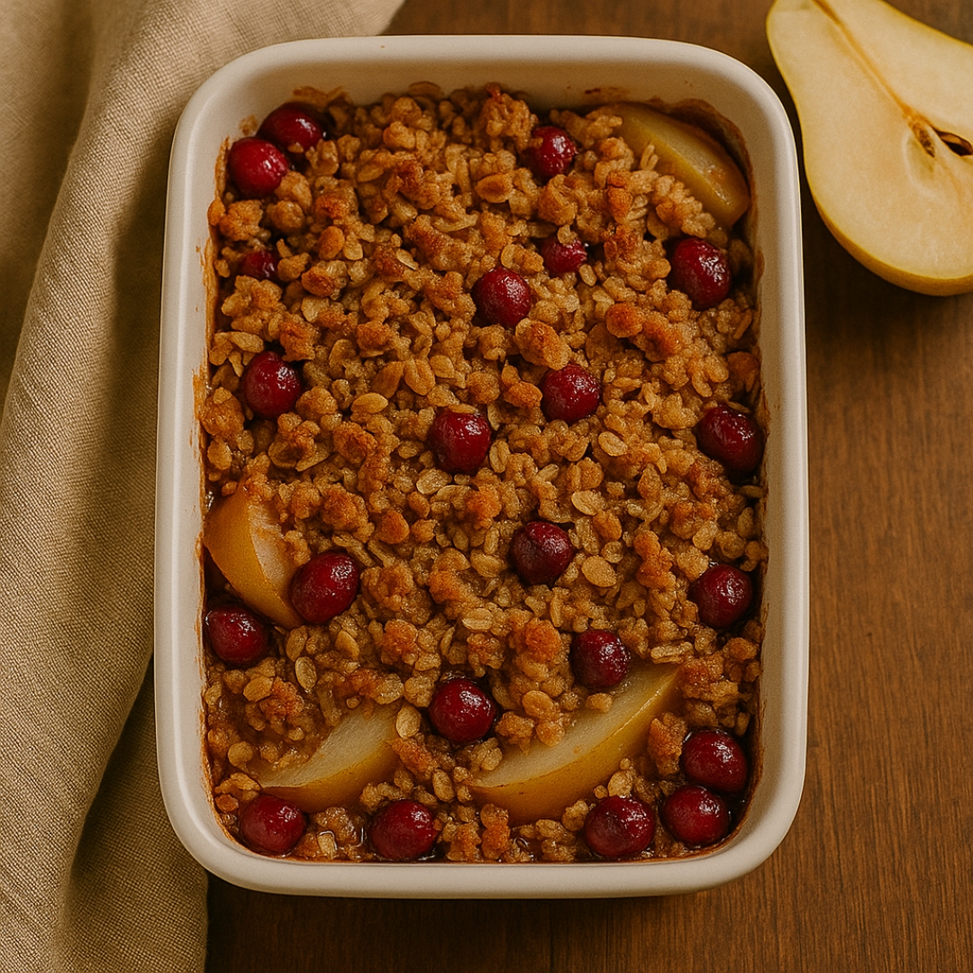 cranberry pear crisp cranberry pear crisp