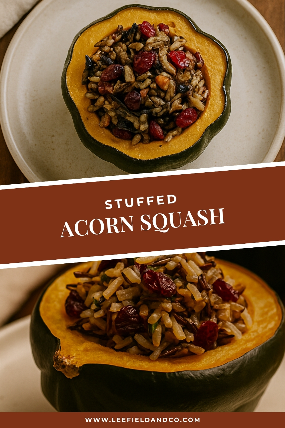 stuffed acorn squash with wild rice and cranberries recipe stuffed acorn squash with wild rice and cranberries recipe