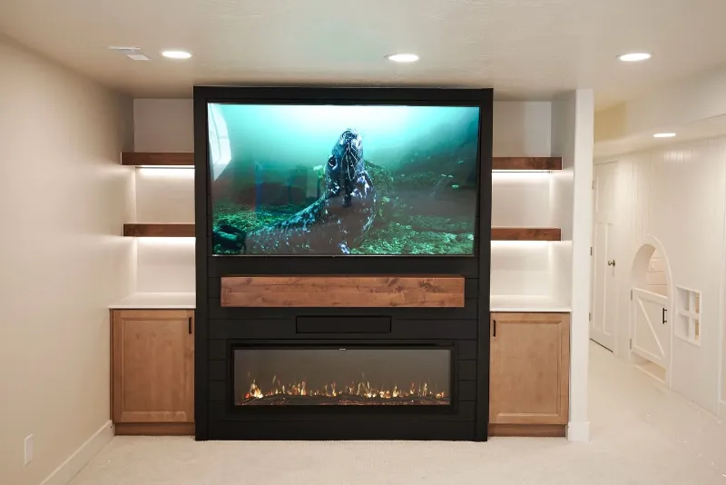 Full Wall Entertainment Center