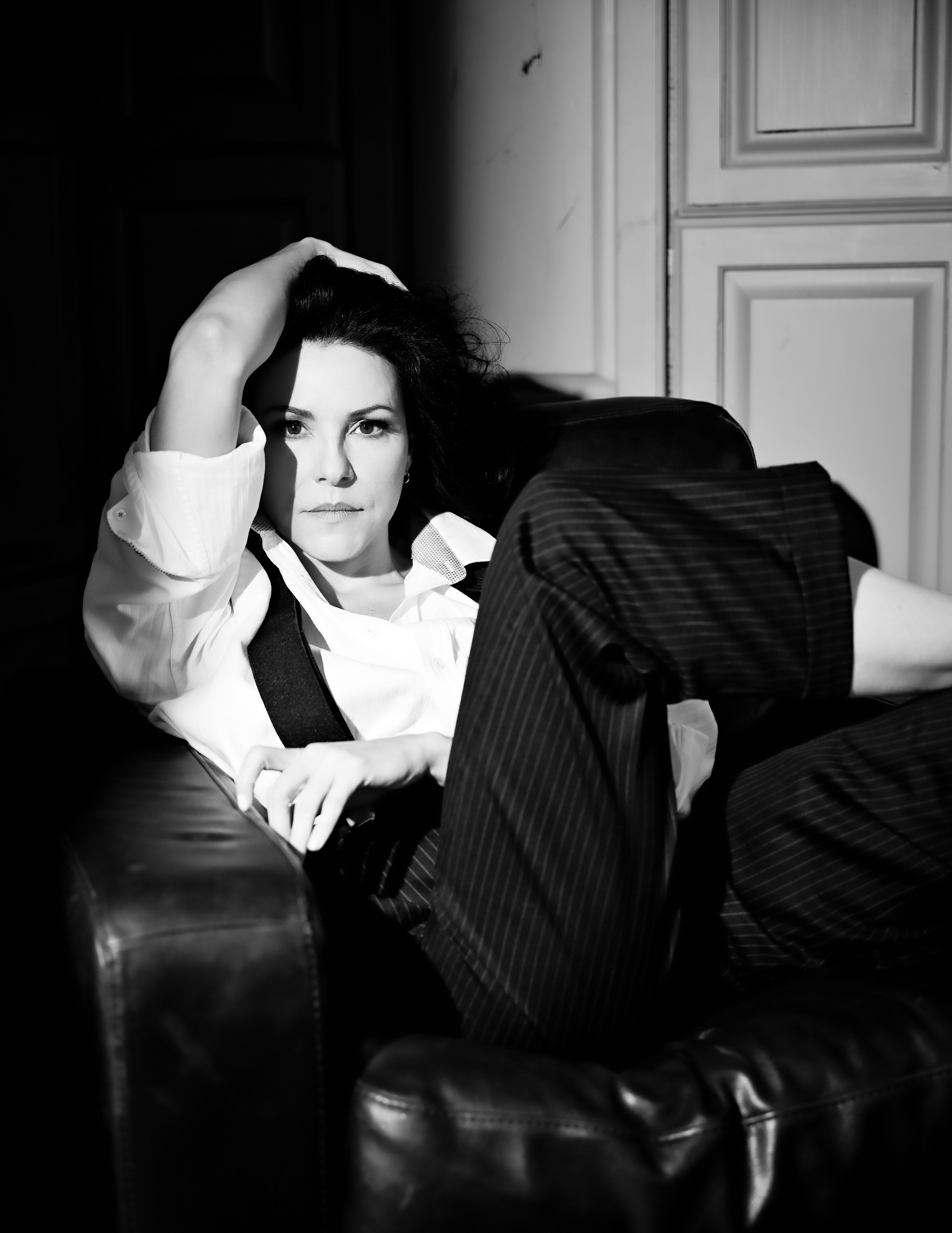 Edward Dose Photography Editorials of Woman in Black and White