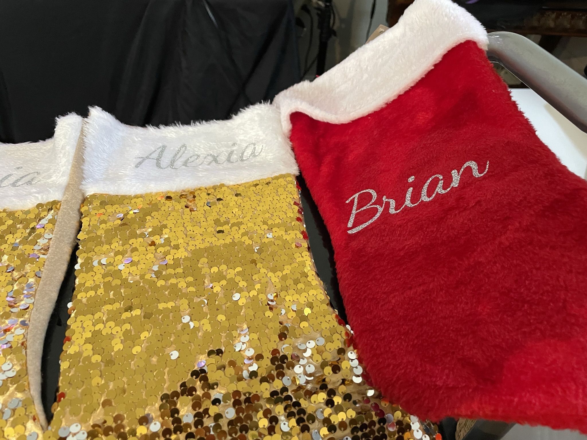 Customized event décor for holiday corporate parties by Party Fairy Productions and PF Photobooths in Richmond, VA.