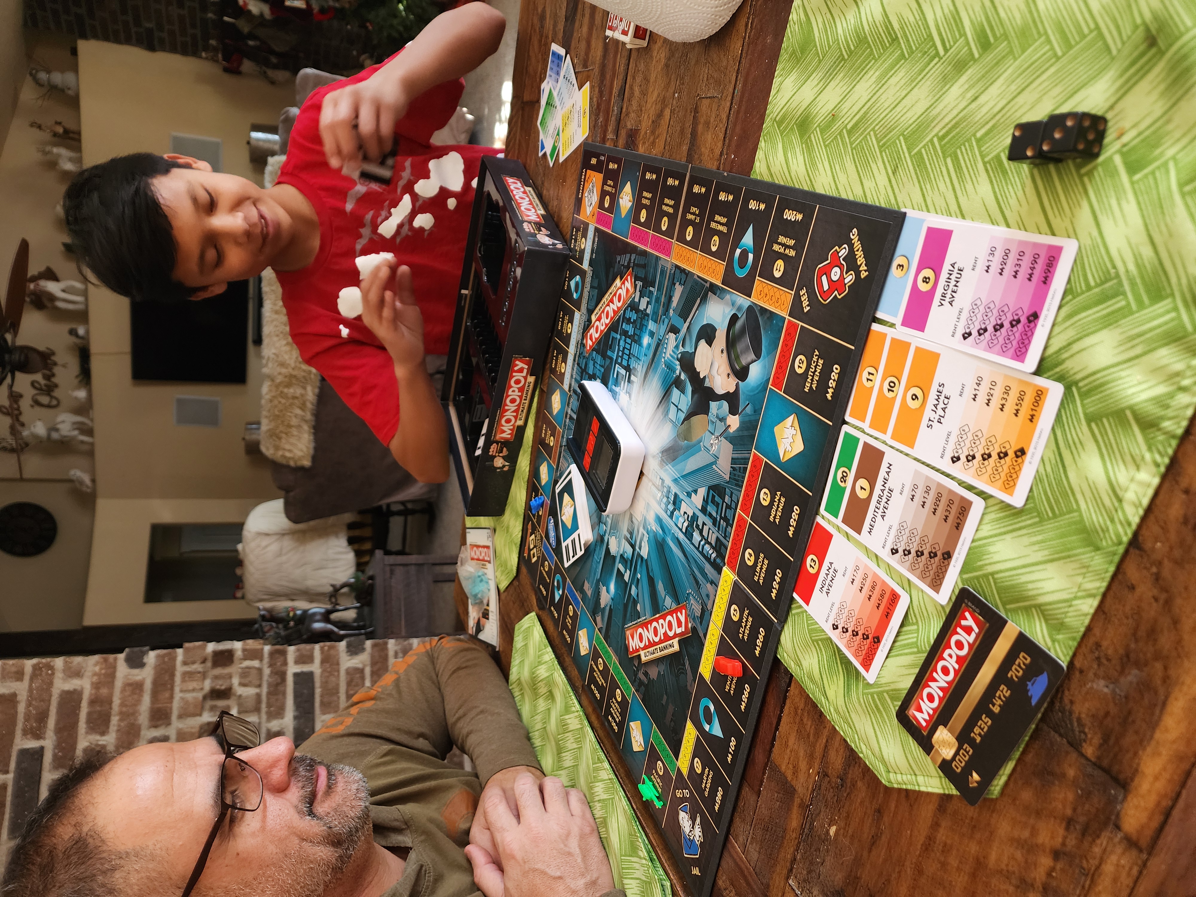Playing Monopoly with Chris and Elias Borden