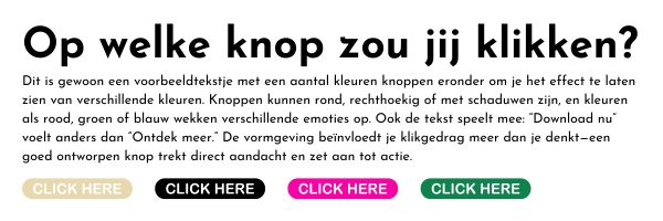 Op deze afbeelding zie je een voorbeeld tekst met verschillende kleuren knoppen eronder. Deze afbeelding dient ter ondersteuning van de tekst. Op deze afbeelding zie je een voorbeeld tekst met verschillende kleuren knoppen eronder. Deze afbeelding dient ter ondersteuning van de tekst.