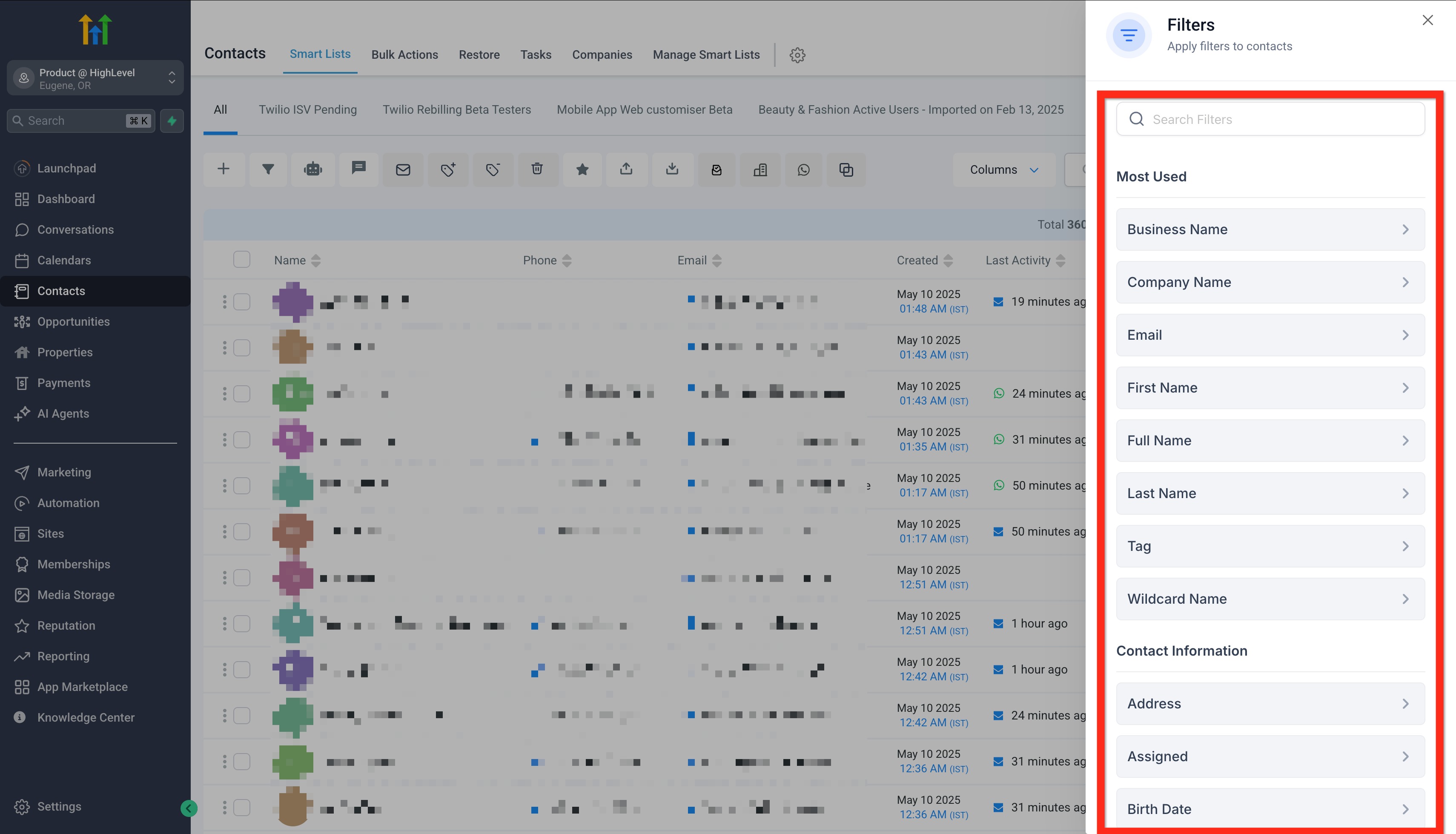 Pengaturan Email, Telepon, dan SMS
