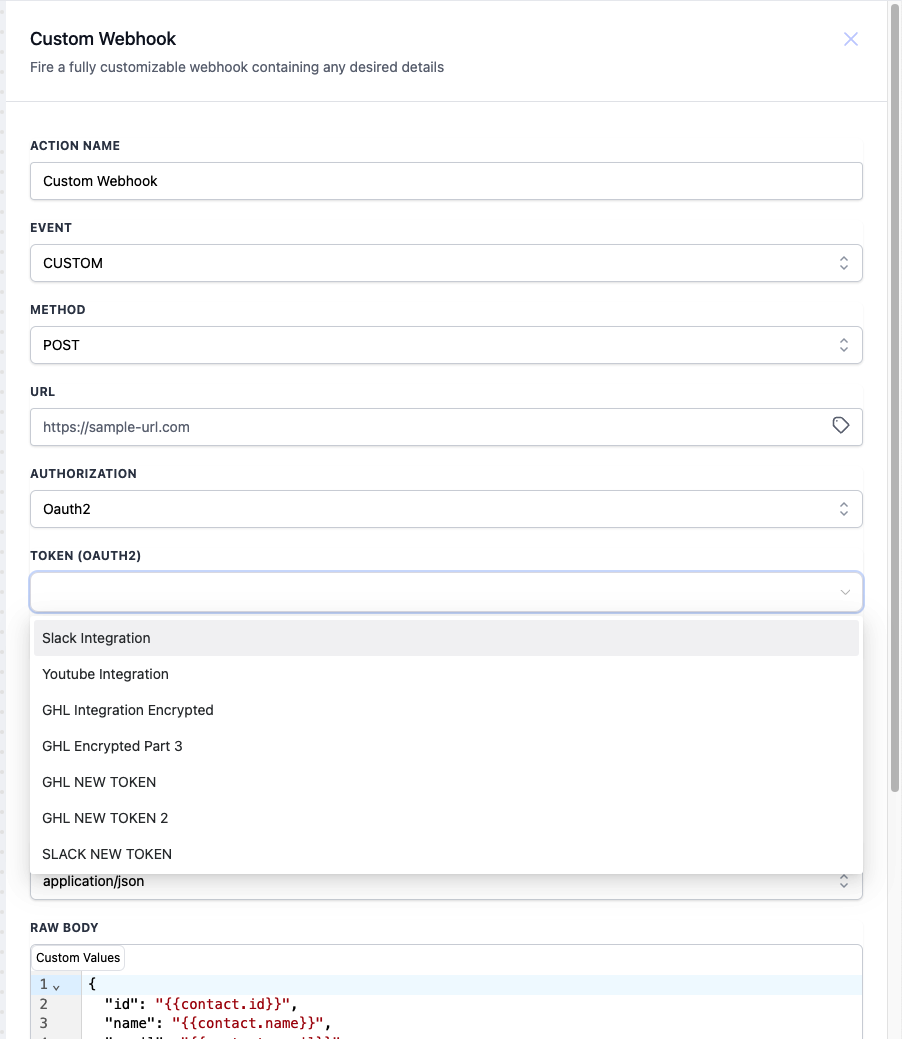 WORKFLOW – OAUTH2 DI CUSTOM WEBHOOK WORKFLOW – OAUTH2 DI CUSTOM WEBHOOK