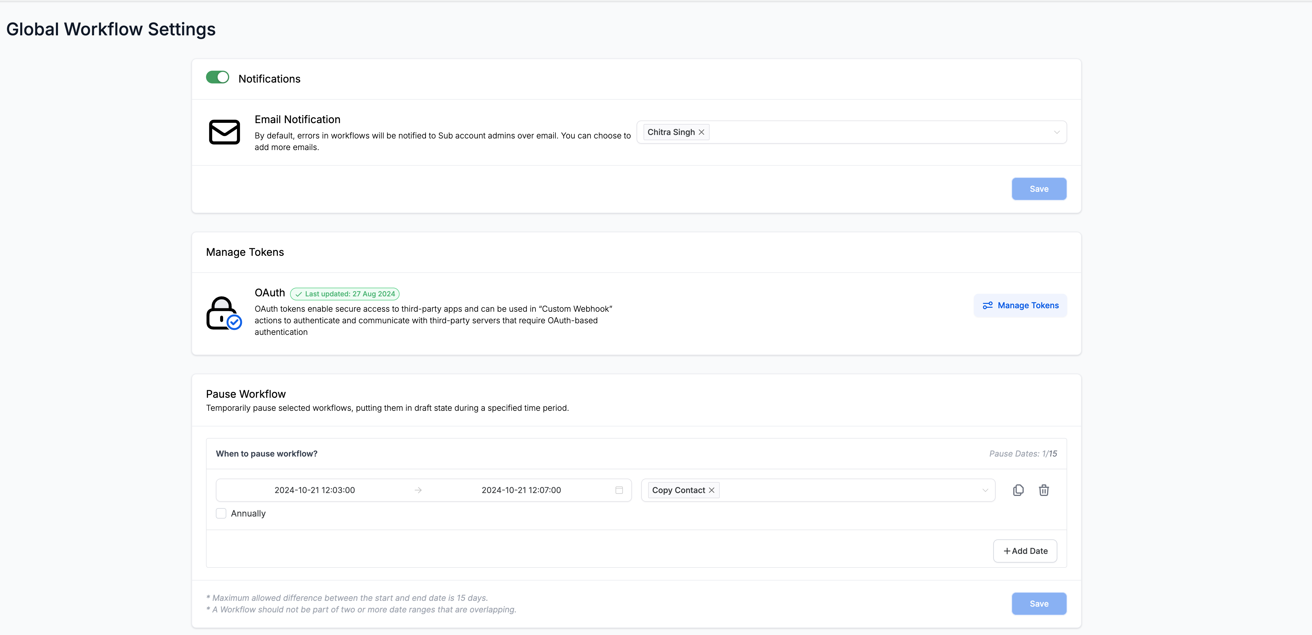 WORKFLOW – OAUTH2 DI CUSTOM WEBHOOK WORKFLOW – OAUTH2 DI CUSTOM WEBHOOK