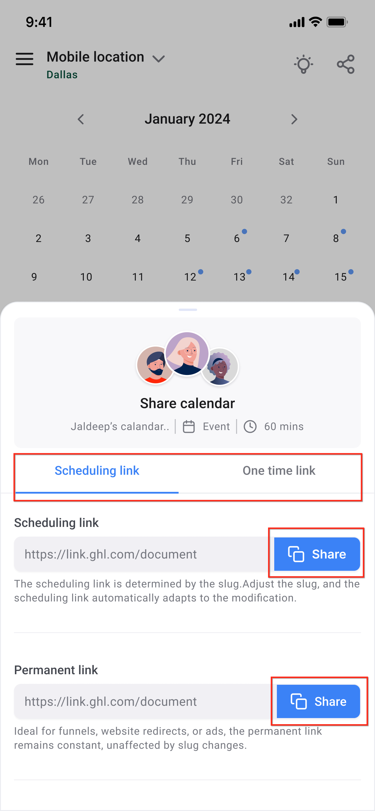 CARA MEMBAGIKAN TAUTAN KALENDER DARI APLIKASI MOBILE CARA MEMBAGIKAN TAUTAN KALENDER DARI APLIKASI MOBILE