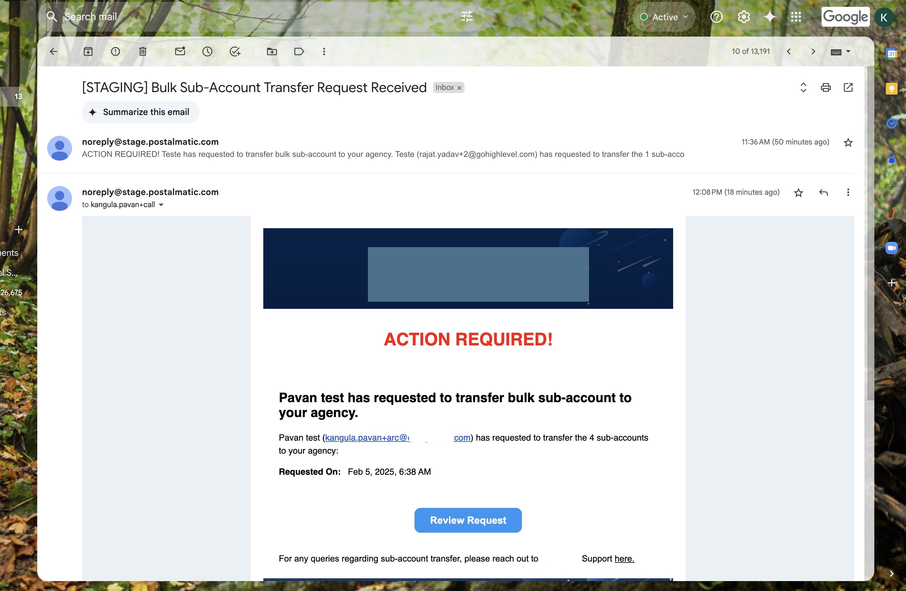 TRANSFER MASSAL SUB-AKUN KE AGENCY YANG SUDAH ADA