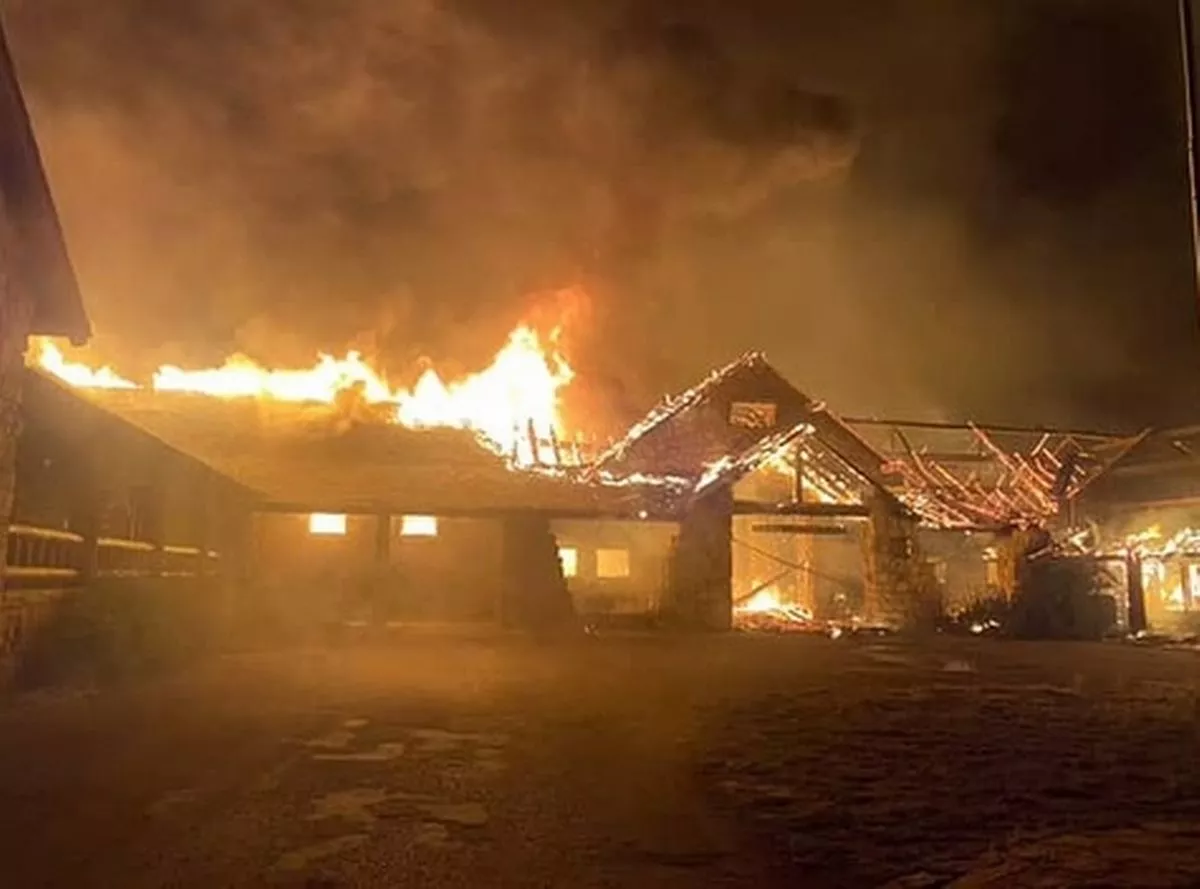 Grand Canyon Lodge on Fire