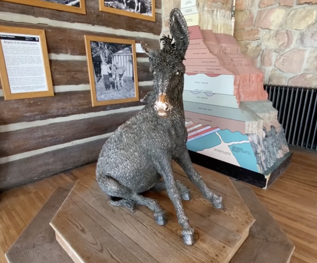 Brighty of the Grand Canyon Statue Before the Fire