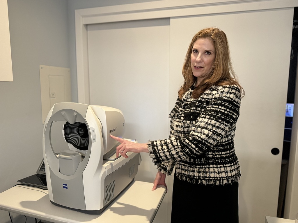 Advanced eye examination equipment at Eyes In Disguise San Francisco