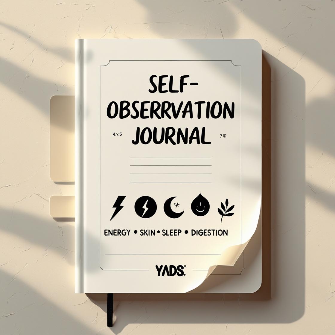 Mockup: Diario de Auto-Observación (energía, piel, sueño, digestión)