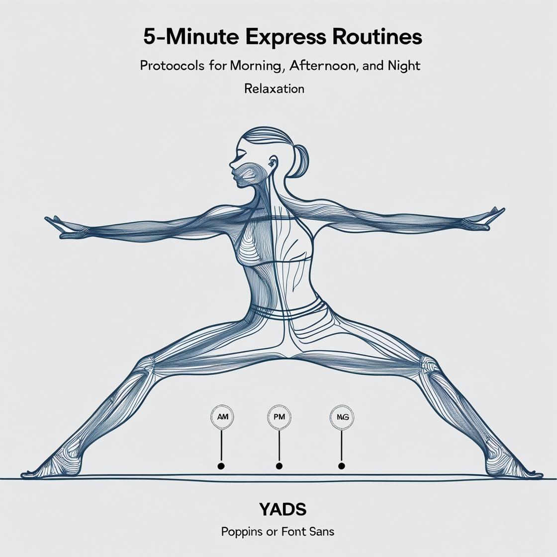 Mockup: Rutinas Express de 5 minutos (mañana/tarde/noche)