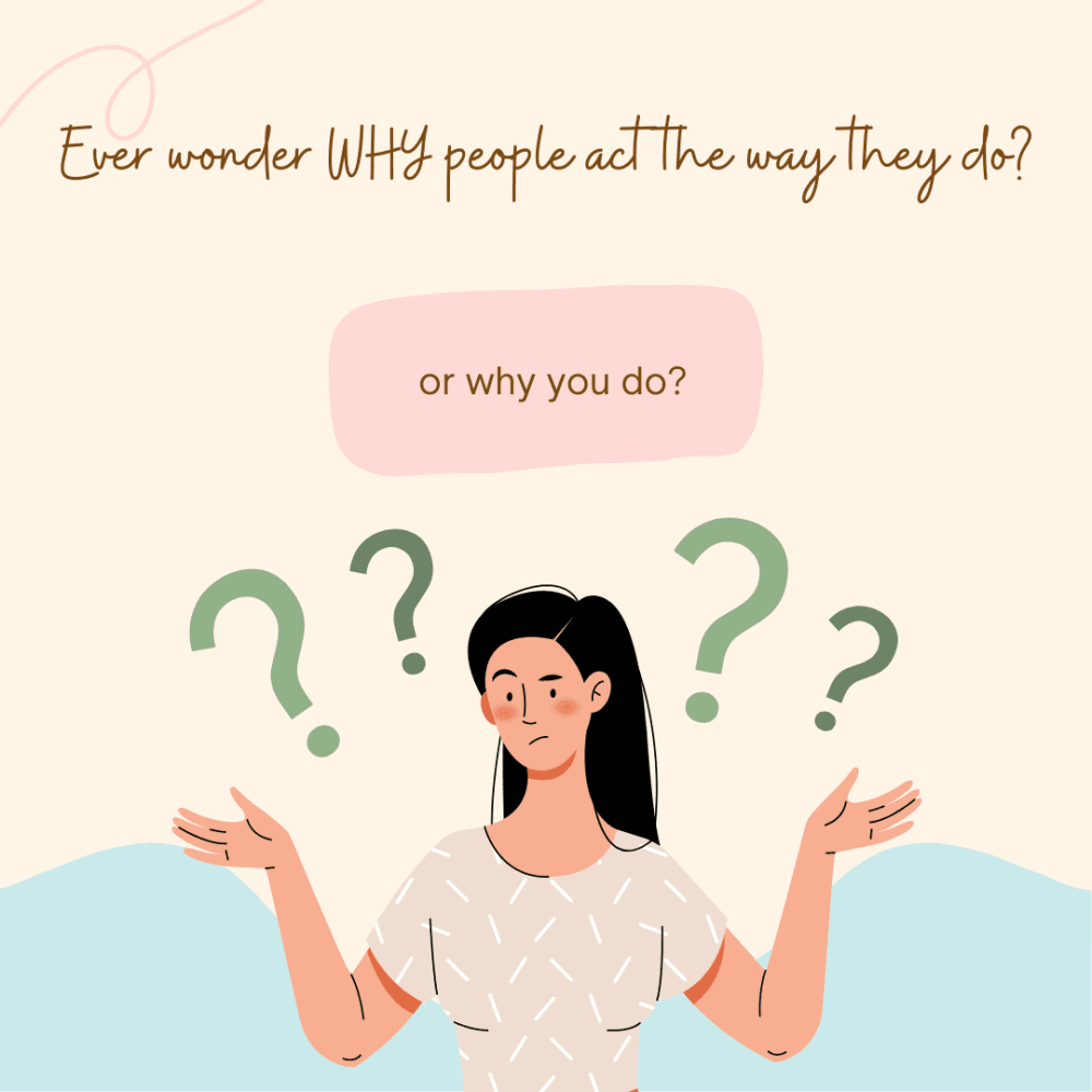 Ever Wonder Why People Act the Way They Do? Or Why YOU Do?! Ever Wonder Why People Act the Way They Do? Or Why YOU Do?! (Onetime Payment)