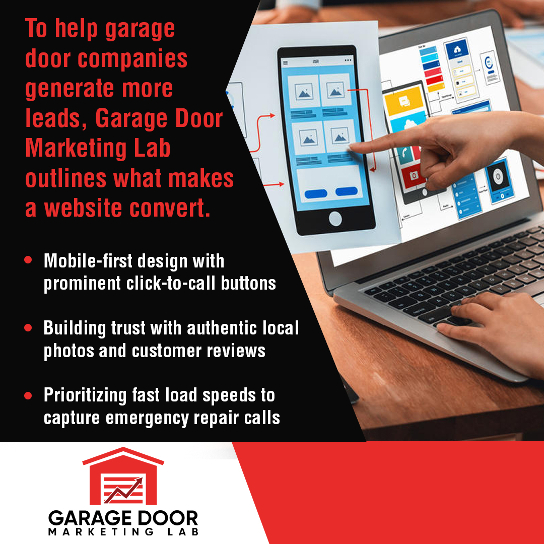 Garage Door Marketing Lab helps garage door companies generate more leads with website design. Garage Door Marketing Lab helps garage door companies generate more leads with website design.