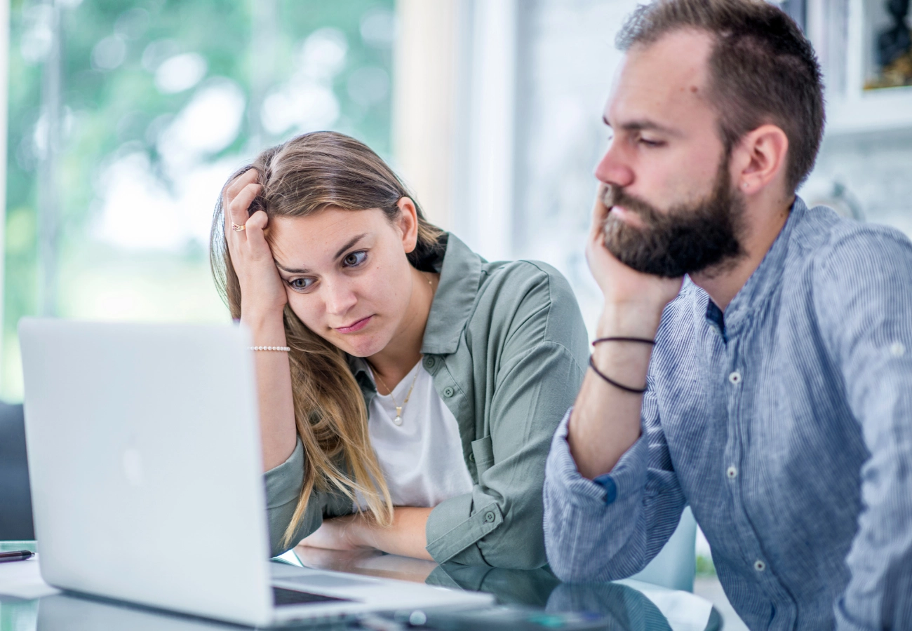 Person contemplating their financial future