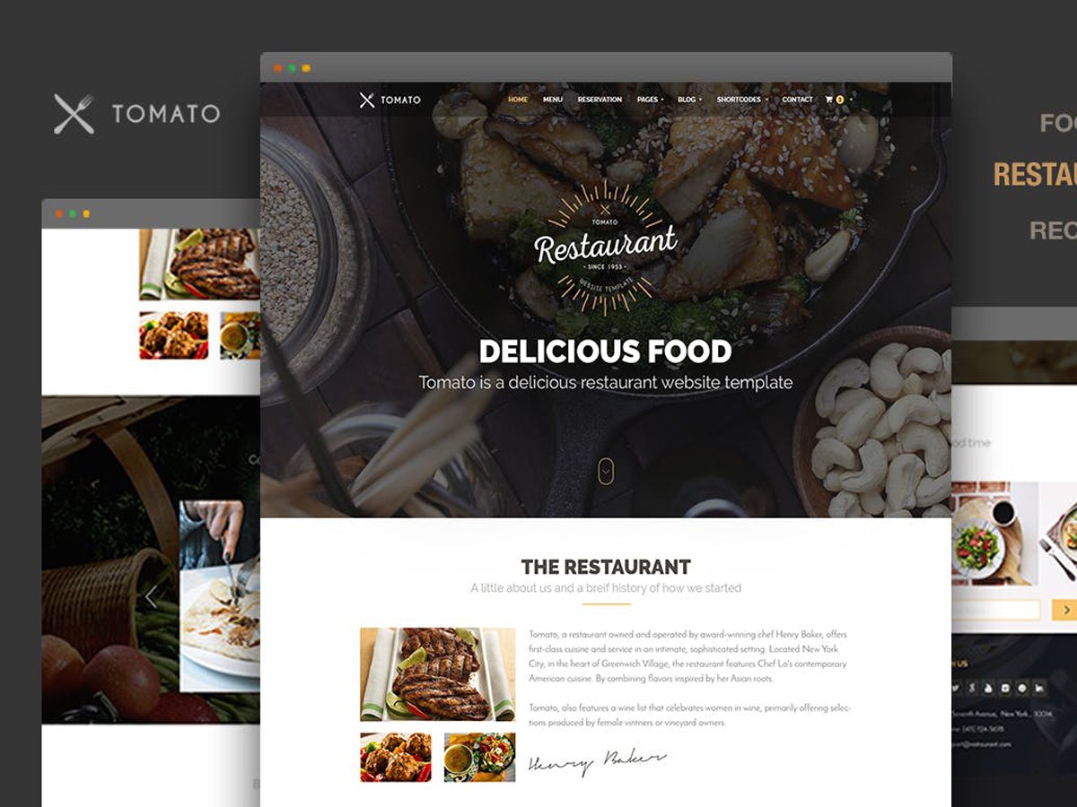 Restaurant Website Templates