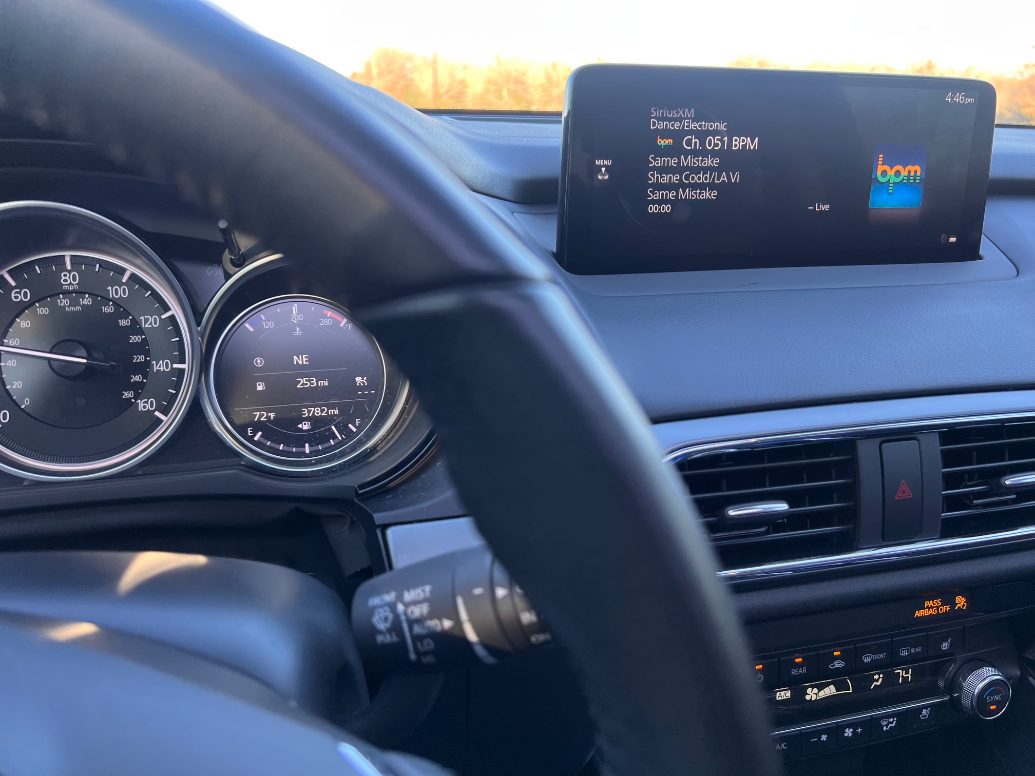 Mazda CX9 interior screen
