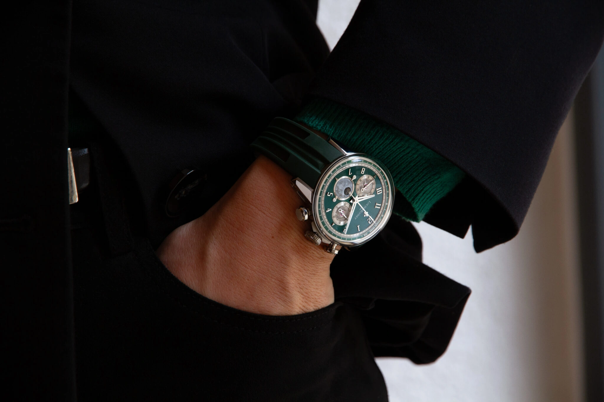 Louis Moinet Speed of Sound chronograph in titanium with meteorite dial