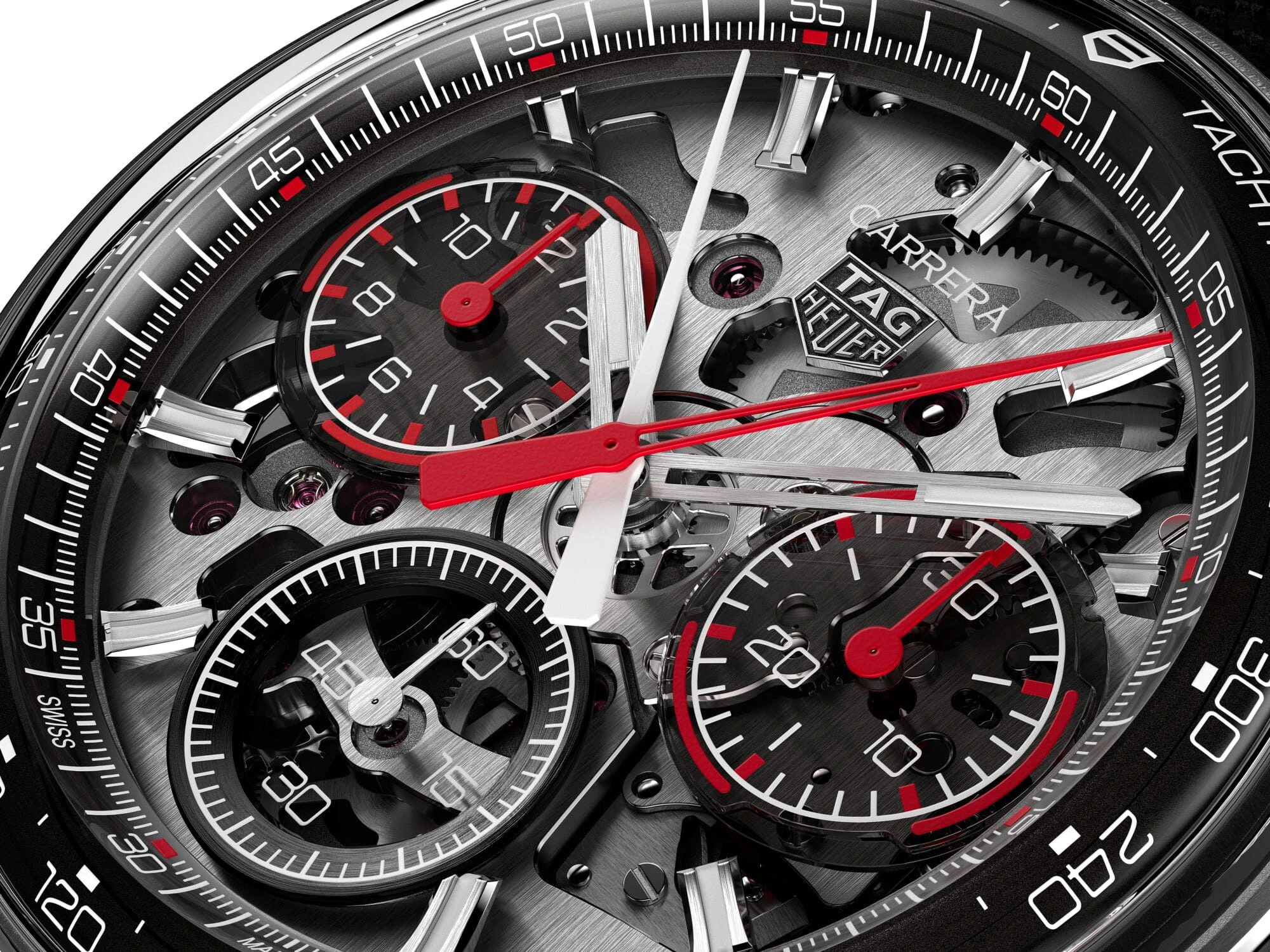TAG Heuer Carrera Split-Seconds Chronograph in grade-5 titanium with glassbox sapphire crystal