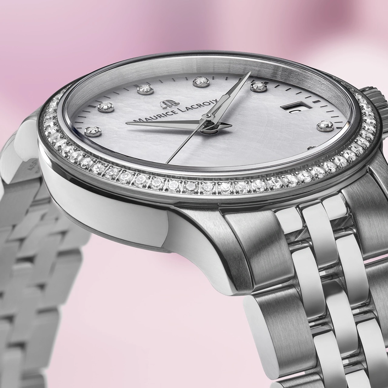 Maurice Lacroix 1975 Quartz 33 mm collection with steel, two-tone and leather strap options