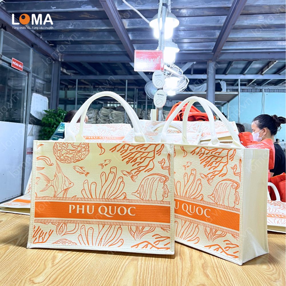 Mẫu túi vải canvas in lụa