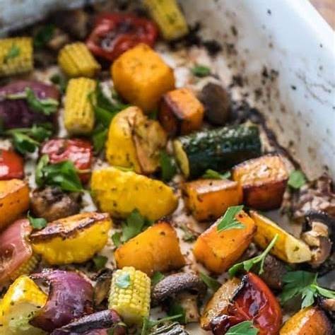 Chimichurri with roasted vegetables