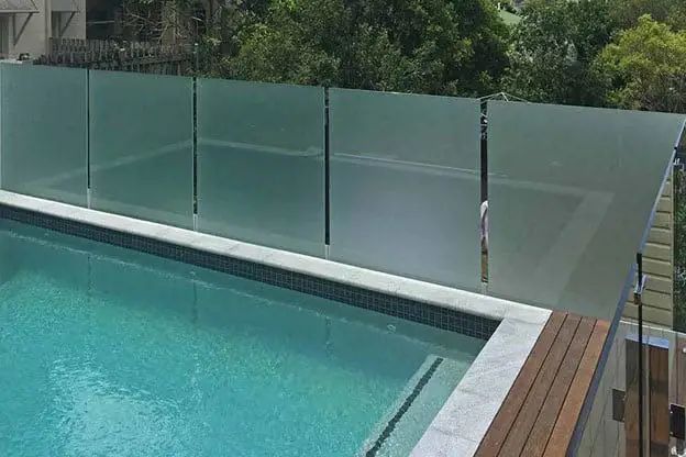 Frosted Glass Pool Fencing