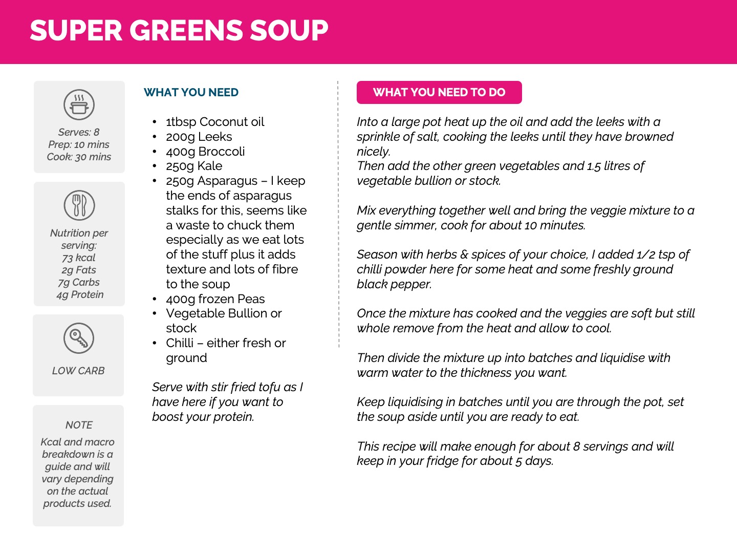 Super Greens Soup Recipe