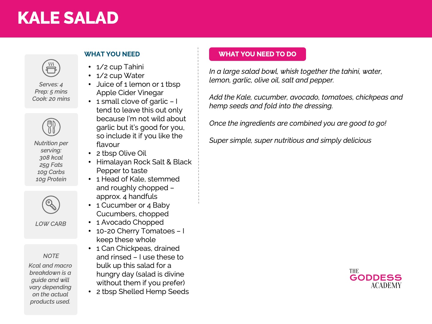 Kale Salad Recipe