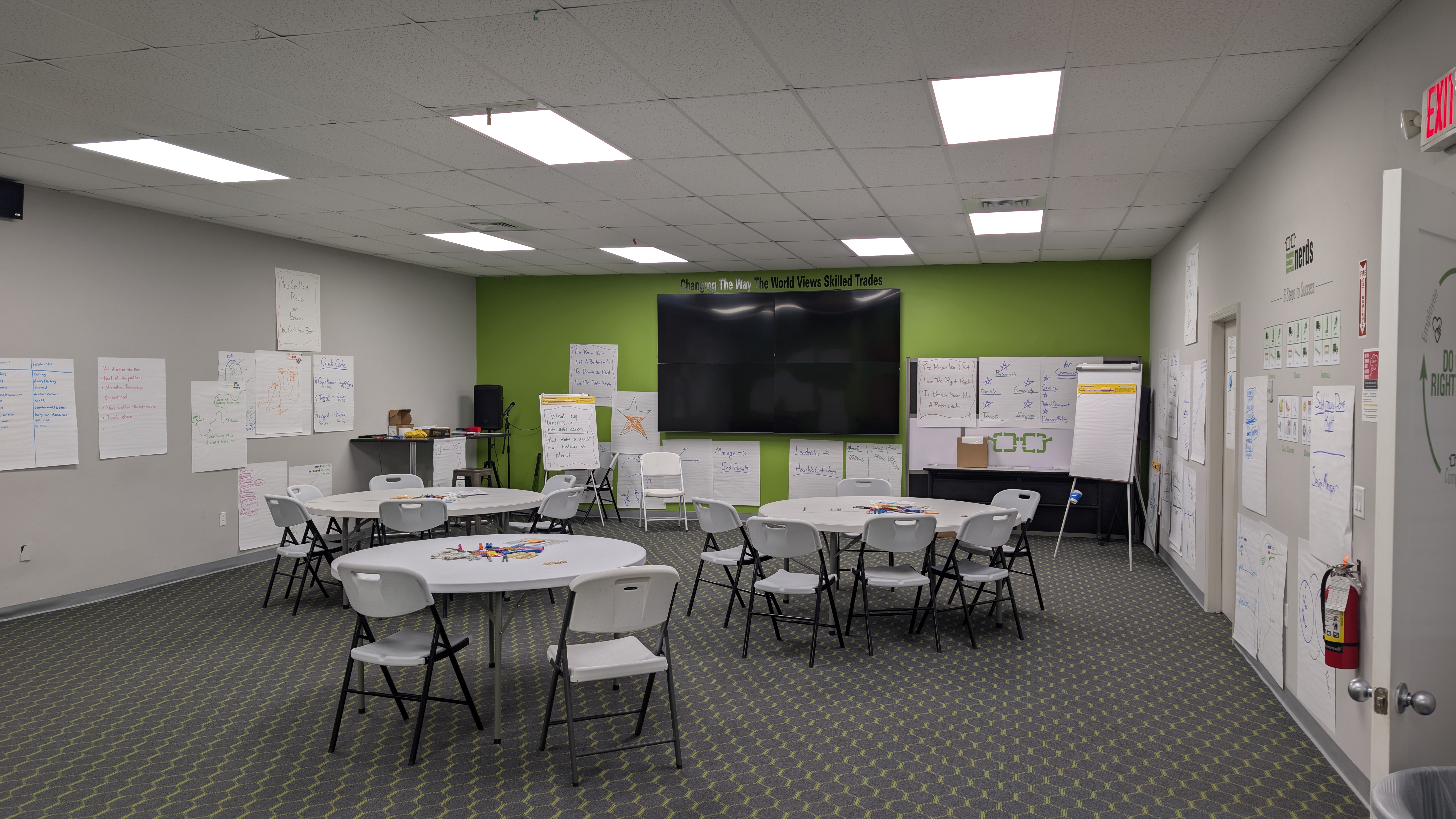 The state-of-the-art training room at Plumbing, Cooling, and Electrical Nerds, used for hands-on learning. The state-of-the-art training room at Plumbing, Cooling, and Electrical Nerds, used for hands-on learning.
