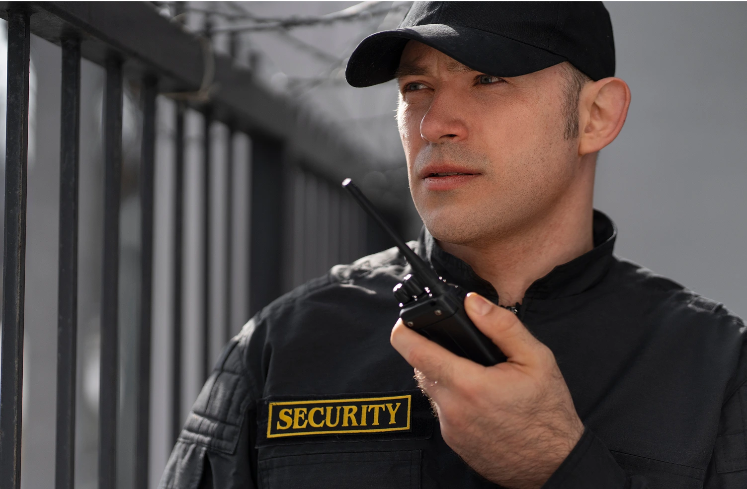 Security personnel on a call
