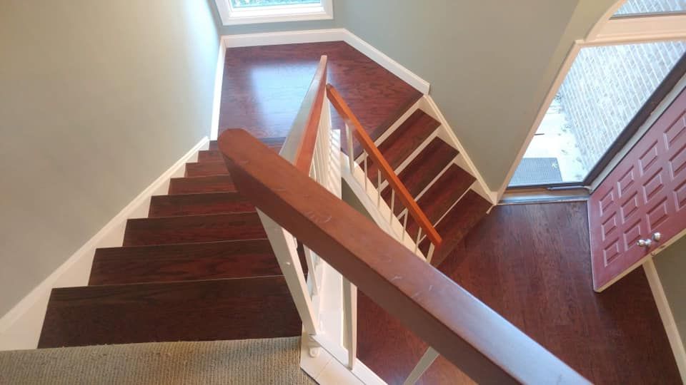 Beautifully tiled staircase adding charm to home interiors