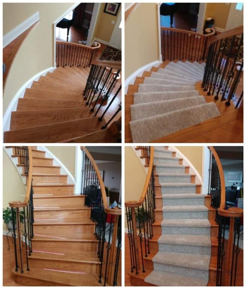 Brick-look tile installation for rustic outdoor steps