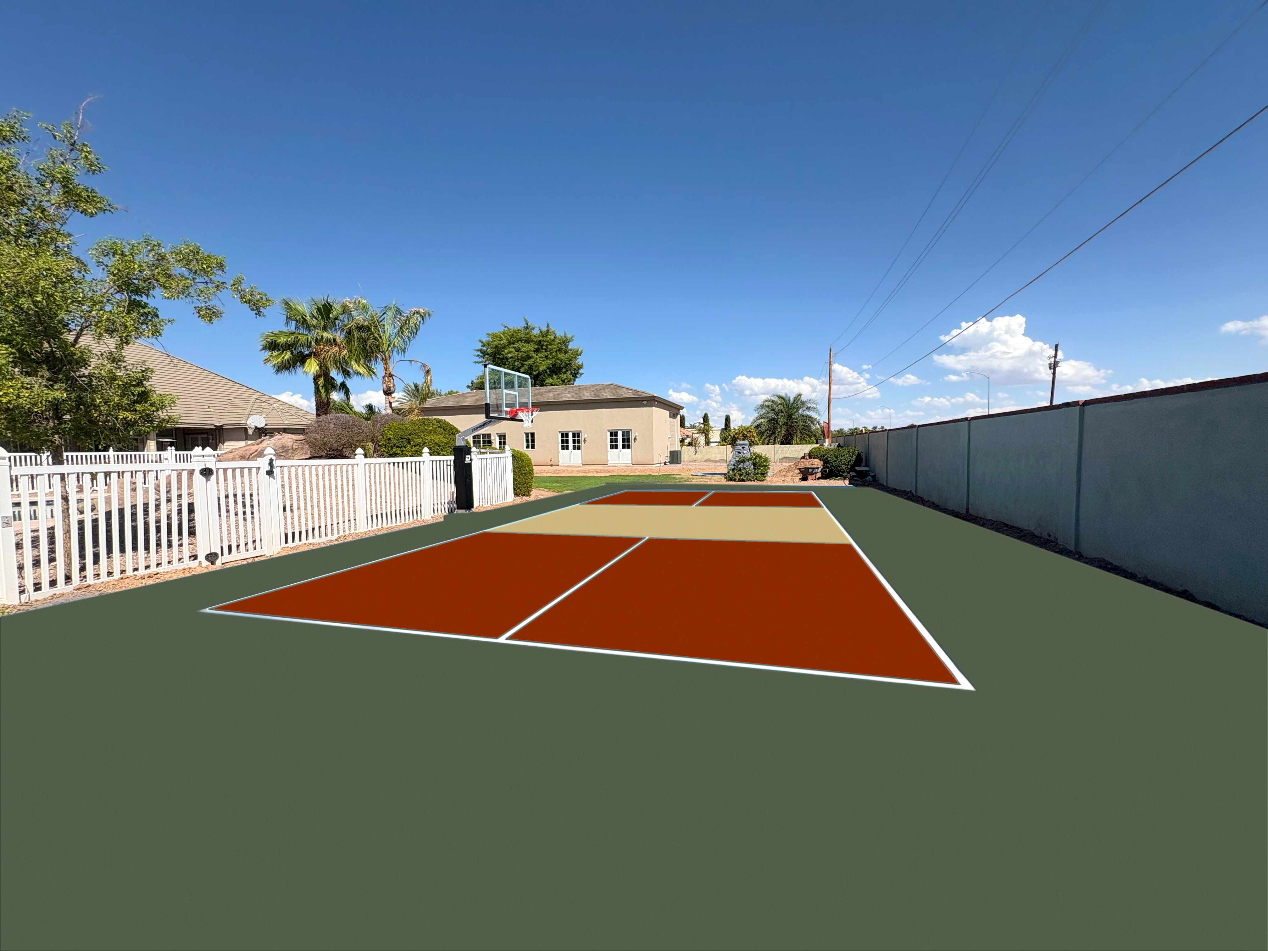 Nature Neutral Pickleball Court Nature Neutral Pickleball Court